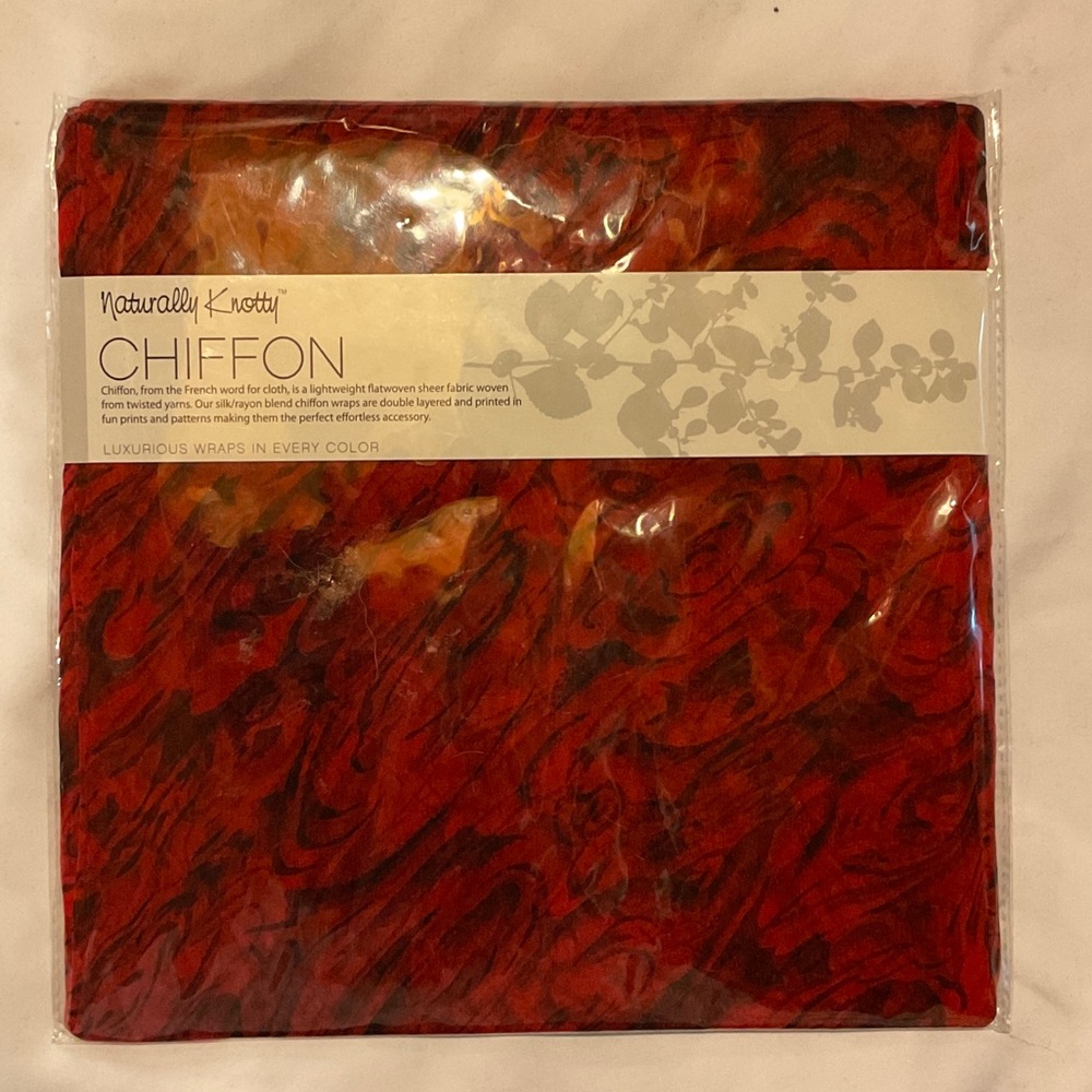 Red Chiffon Wrap